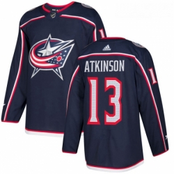Youth Adidas Columbus Blue Jackets 13 Cam Atkinson Authentic Navy Blue Home NHL Jersey 