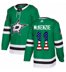Mens Adidas Dallas Stars 11 Curtis McKenzie Authentic Green USA Flag Fashion NHL Jersey Mens Adidas Dallas Stars 11 Curtis McKenzie Authentic Green USA Flag Fashion NHL Jersey