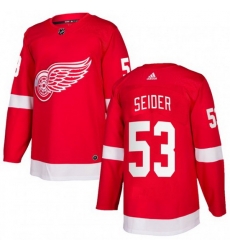 Men Detroit Red Wings 53 Moritz Seider Red Stitched jersey Men Detroit Red Wings 53 Moritz Seider Red Stitched jersey