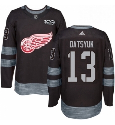 Mens Adidas Detroit Red Wings 13 Pavel Datsyuk Authentic Black 1917 2017 100th Anniversary NHL Jersey Mens Adidas Detroit Red Wings 13 Pavel Datsyuk Authentic Black 1917 2017 100th Anniversary NHL Jersey