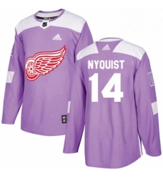 Mens Adidas Detroit Red Wings 14 Gustav Nyquist Authentic Purple Fights Cancer Practice NHL Jersey Mens Adidas Detroit Red Wings 14 Gustav Nyquist Authentic Purple Fights Cancer Practice NHL Jersey