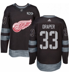 Mens Adidas Detroit Red Wings 33 Kris Draper Authentic Black 1917 2017 100th Anniversary NHL Jersey Mens Adidas Detroit Red Wings 33 Kris Draper Authentic Black 1917 2017 100th Anniversary NHL Jersey