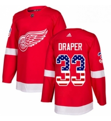 Mens Adidas Detroit Red Wings 33 Kris Draper Authentic Red USA Flag Fashion NHL Jersey Mens Adidas Detroit Red Wings 33 Kris Draper Authentic Red USA Flag Fashion NHL Jersey