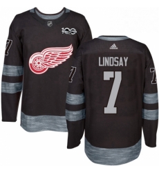 Mens Adidas Detroit Red Wings 7 Ted Lindsay Authentic Black 1917 2017 100th Anniversary NHL Jersey Mens Adidas Detroit Red Wings 7 Ted Lindsay Authentic Black 1917 2017 100th Anniversary NHL Jersey