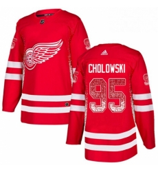 Mens Adidas Detroit Red Wings 95 Dennis Cholowski Authentic Red Drift Fashion NHL Jersey Mens Adidas Detroit Red Wings 95 Dennis Cholowski Authentic Red Drift Fashion NHL Jersey