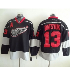 Red Wings #13 Pavel Datsyuk Black 28Black Ice 29 Stitched NHL Jersey Red Wings #13 Pavel Datsyuk Black 28Black Ice 29 Stitched NHL Jersey