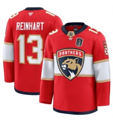 Men Florida Panthers 13 Sam Reinhart Red 2025 Stanley Cup Final Patch Stitched Hockey Jersey Men Florida Panthers 13 Sam Reinhart Red 2025 Stanley Cup Final Patch Stitched Hockey Jersey