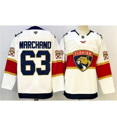 Men Florida Panthers 63 Brad Marchand White 2024 25 Home Stitched Hockey Jersey Men Florida Panthers 63 Brad Marchand White 2024 25 Home Stitched Hockey Jersey