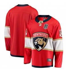 Men Florida Panthers Fanatics Red 2025 Stanley Cup Final Home Breakaway Jersey