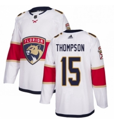 Mens Adidas Florida Panthers 15 Paul Thompson Authentic White Away NHL Jersey Mens Adidas Florida Panthers 15 Paul Thompson Authentic White Away NHL Jersey