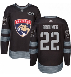 Mens Adidas Florida Panthers 22 Troy Brouwer Authentic Black 1917 2017 100th Anniversary NHL Jersey Mens Adidas Florida Panthers 22 Troy Brouwer Authentic Black 1917 2017 100th Anniversary NHL Jersey