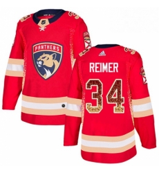 Mens Adidas Florida Panthers 34 James Reimer Authentic Red Drift Fashion NHL Jersey Mens Adidas Florida Panthers 34 James Reimer Authentic Red Drift Fashion NHL Jersey