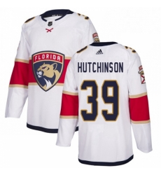 Mens Adidas Florida Panthers 39 Michael Hutchinson Authentic White Away NHL Jersey Mens Adidas Florida Panthers 39 Michael Hutchinson Authentic White Away NHL Jersey