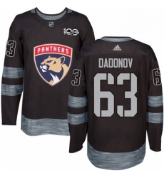 Mens Adidas Florida Panthers 63 Evgenii Dadonov Authentic Black 1917 2017 100th Anniversary NHL Jersey Mens Adidas Florida Panthers 63 Evgenii Dadonov Authentic Black 1917 2017 100th Anniversary NHL Jersey