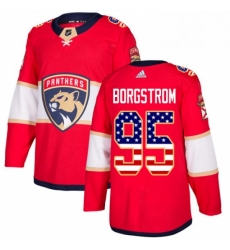 Mens Adidas Florida Panthers 95 Henrik Borgstrom Authentic Red USA Flag Fashion NHL Jersey Mens Adidas Florida Panthers 95 Henrik Borgstrom Authentic Red USA Flag Fashion NHL Jersey