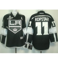 Los Angeles Kings #11 Anze Kopitar Black Stanley Cup Finals Champions Patch NHL Jerseys LA Style Los Angeles Kings #11 Anze Kopitar Black Stanley Cup Finals Champions Patch NHL Jerseys LA Style