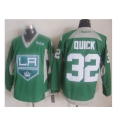 Los Angeles Kings #32 Jonathan Quick Green Practice Stitched NHL Jersey Los Angeles Kings #32 Jonathan Quick Green Practice Stitched NHL Jersey