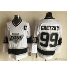 Los Angeles Kings #99 Wayne Gretzky 1993 Vintage CCM White Jersey Los Angeles Kings #99 Wayne Gretzky 1993 Vintage CCM White Jersey
