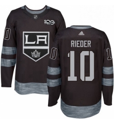Mens Adidas Los Angeles Kings 10 Tobias Rieder Authentic Black 1917 2017 100th Anniversary NHL Jersey Mens Adidas Los Angeles Kings 10 Tobias Rieder Authentic Black 1917 2017 100th Anniversary NHL Jersey