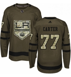Mens Adidas Los Angeles Kings 77 Jeff Carter Authentic Green Salute to Service NHL Jersey Mens Adidas Los Angeles Kings 77 Jeff Carter Authentic Green Salute to Service NHL Jersey