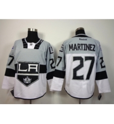 NHL Los Angeles Kings #27 Martinez stadium white-grey jerseys NHL Los Angeles Kings #27 Martinez stadium white-grey jerseys