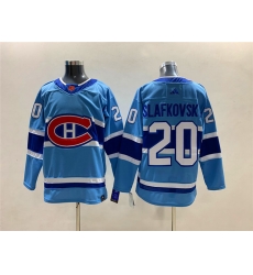 Men Montreal Canadiens 20 Juraj Slafkovsky 2022 23 Reverse Retro Stitched Jersey Men Montreal Canadiens 20 Juraj Slafkovsky 2022 23 Reverse Retro Stitched Jersey