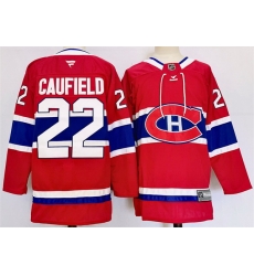 Men Montreal Canadiens 22 Cole Caufield Red 2024 25 Stitched Jersey Men Montreal Canadiens 22 Cole Caufield Red 2024 25 Stitched Jersey