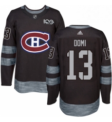 Mens Adidas Montreal Canadiens 13 Max Domi Authentic Black 1917 2017 100th Anniversary NHL Jersey Mens Adidas Montreal Canadiens 13 Max Domi Authentic Black 1917 2017 100th Anniversary NHL Jersey