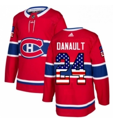 Mens Adidas Montreal Canadiens 24 Phillip Danault Authentic Red USA Flag Fashion NHL Jersey Mens Adidas Montreal Canadiens 24 Phillip Danault Authentic Red USA Flag Fashion NHL Jersey