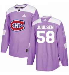 Mens Adidas Montreal Canadiens 58 Noah Juulsen Authentic Purple Fights Cancer Practice NHL Jersey Mens Adidas Montreal Canadiens 58 Noah Juulsen Authentic Purple Fights Cancer Practice NHL Jersey