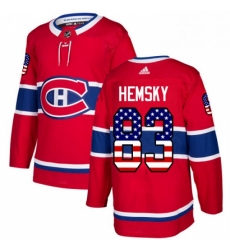 Mens Adidas Montreal Canadiens 83 Ales Hemsky Authentic Red USA Flag Fashion NHL Jersey Mens Adidas Montreal Canadiens 83 Ales Hemsky Authentic Red USA Flag Fashion NHL Jersey