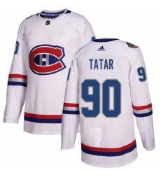 Mens Adidas Montreal Canadiens 90 Tomas Tatar Authentic White 2017 100 Classic NHL Jersey Mens Adidas Montreal Canadiens 90 Tomas Tatar Authentic White 2017 100 Classic NHL Jersey