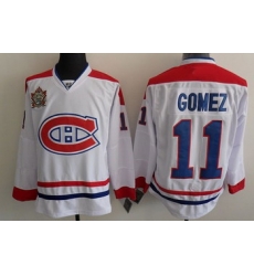 Montreal Canadiens 11 Gomez White Jerseys Classic Montreal Canadiens 11 Gomez White Jerseys Classic