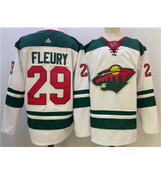 Men Minnesota Wild 29 Marc Andre Fleury White Stitched Jersey Men Minnesota Wild 29 Marc Andre Fleury White Stitched Jersey