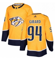 Mens Adidas Nashville Predators 94 Samuel Girard Authentic Gold Home NHL Jersey Mens Adidas Nashville Predators 94 Samuel Girard Authentic Gold Home NHL Jersey