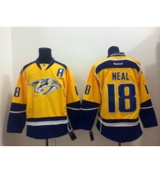 NHL nashville predators #18 neal blue-yellow Jerseys NHL nashville predators #18 neal blue-yellow Jerseys