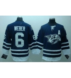 RBK Nashville Predators 6# WEBER Premier BLUE Jersey RBK Nashville Predators 6# WEBER Premier BLUE Jersey