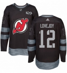 Mens Adidas New Jersey Devils 12 Ben Lovejoy Authentic Black 1917 2017 100th Anniversary NHL Jersey Mens Adidas New Jersey Devils 12 Ben Lovejoy Authentic Black 1917 2017 100th Anniversary NHL Jersey