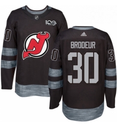 Mens Adidas New Jersey Devils 30 Martin Brodeur Authentic Black 1917 2017 100th Anniversary NHL Jersey Mens Adidas New Jersey Devils 30 Martin Brodeur Authentic Black 1917 2017 100th Anniversary NHL Jersey