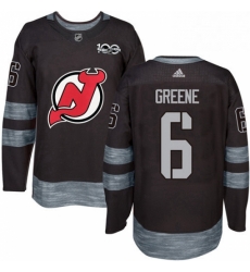 Mens Adidas New Jersey Devils 6 Andy Greene Authentic Black 1917 2017 100th Anniversary NHL Jersey Mens Adidas New Jersey Devils 6 Andy Greene Authentic Black 1917 2017 100th Anniversary NHL Jersey