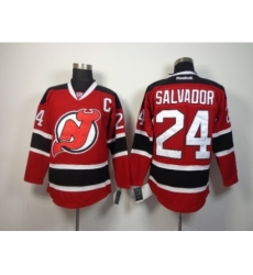 NHL New Jersey Devils #24 Bryce Salvador Red Stitched Jerseys NHL New Jersey Devils #24 Bryce Salvador Red Stitched Jerseys
