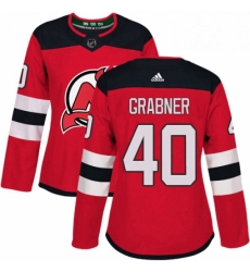 Womens Adidas New Jersey Devils 40 Michael Grabner Authentic Red Home NHL Jersey Womens Adidas New Jersey Devils 40 Michael Grabner Authentic Red Home NHL Jersey