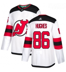 Devils #86 Jack Hughes White Road Authentic Stitched Youth Hockey Jersey Devils #86 Jack Hughes White Road Authentic Stitched Youth Hockey Jersey
