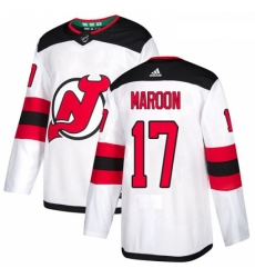 Youth Adidas New Jersey Devils 17 Patrick Maroon Authentic White Away NHL Jersey Youth Adidas New Jersey Devils 17 Patrick Maroon Authentic White Away NHL Jersey