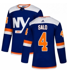 Mens Adidas New York Islanders 4 Robin Salo Authentic Blue Alternate NHL Jersey Mens Adidas New York Islanders 4 Robin Salo Authentic Blue Alternate NHL Jersey