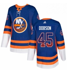 Mens Adidas New York Islanders 45 Noah Dobson Authentic Royal Blue Drift Fashion NHL Jersey Mens Adidas New York Islanders 45 Noah Dobson Authentic Royal Blue Drift Fashion NHL Jersey