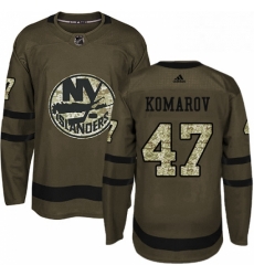 Mens Adidas New York Islanders 47 Leo Komarov Authentic Green Salute to Service NHL Jersey Mens Adidas New York Islanders 47 Leo Komarov Authentic Green Salute to Service NHL Jersey