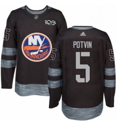 Mens Adidas New York Islanders 5 Denis Potvin Authentic Black 1917 2017 100th Anniversary NHL Jersey Mens Adidas New York Islanders 5 Denis Potvin Authentic Black 1917 2017 100th Anniversary NHL Jersey
