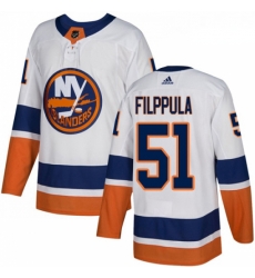 Youth Adidas New York Islanders 51 Valtteri Filppula Authentic White Away NHL Jersey 