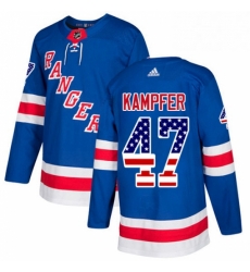 Mens Adidas New York Rangers 47 Steven Kampfer Authentic Royal Blue USA Flag Fashion NHL Jersey Mens Adidas New York Rangers 47 Steven Kampfer Authentic Royal Blue USA Flag Fashion NHL Jersey